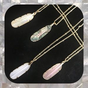 Gold Feather Necklace